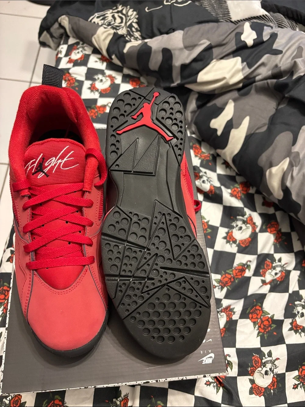 Jordan  MVP 92 Red Low-Top Sneakers with White Jumpman logo New mns sz 8